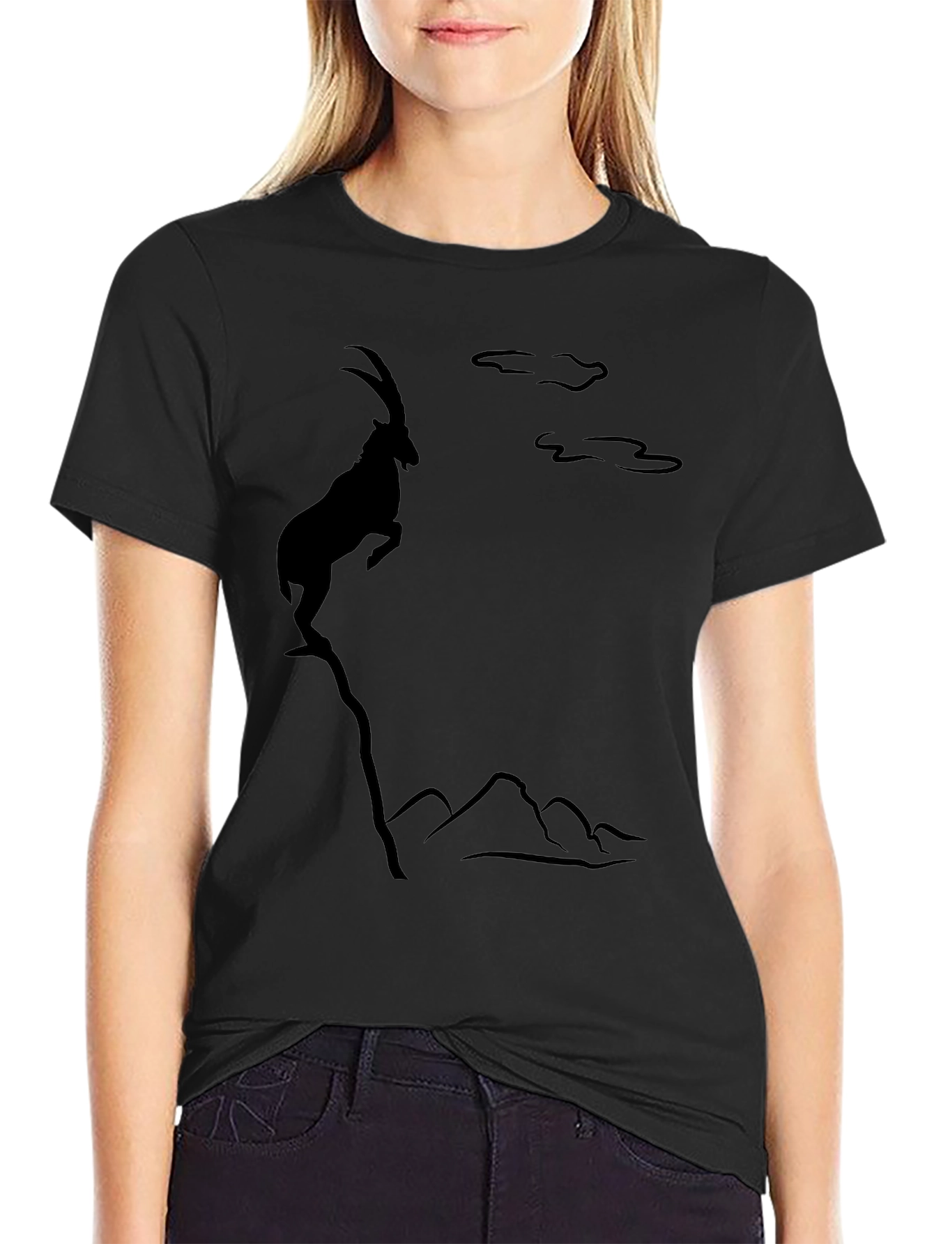 Black Mountain Goat Graphic Tee