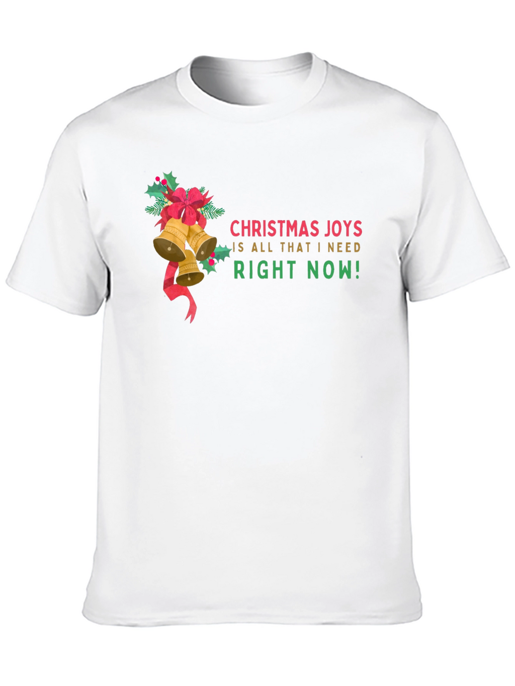 Christmas Joys T-Shirt: Holiday Bells & Festive Cheer