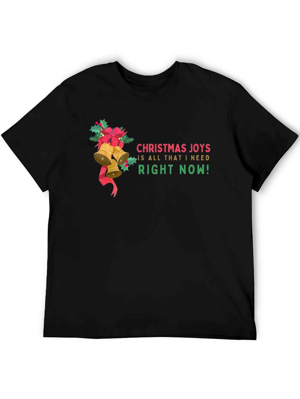 Christmas Joys T-Shirt: Holiday Bells & Festive Cheer