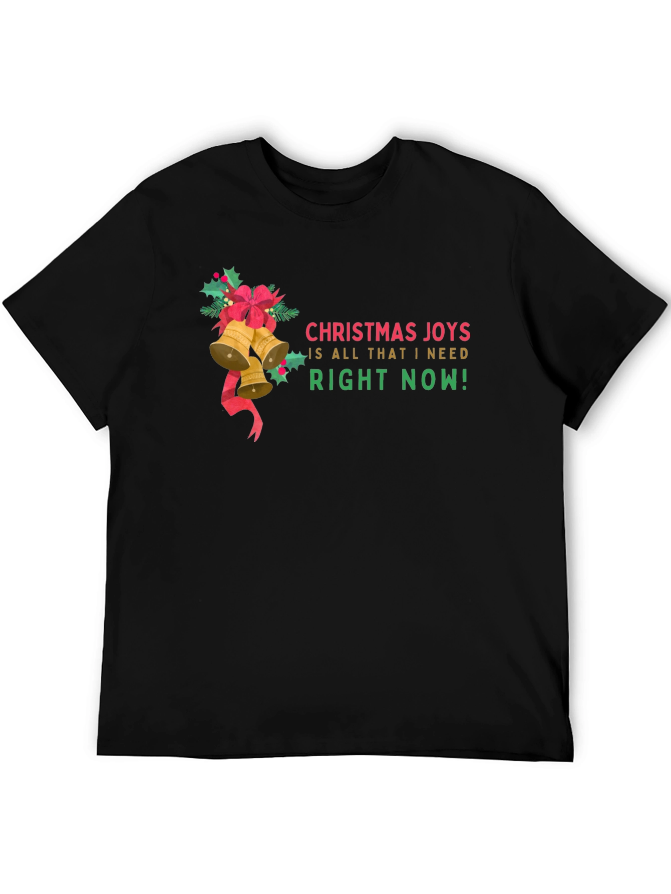Christmas Joys T-Shirt: Holiday Bells & Festive Cheer