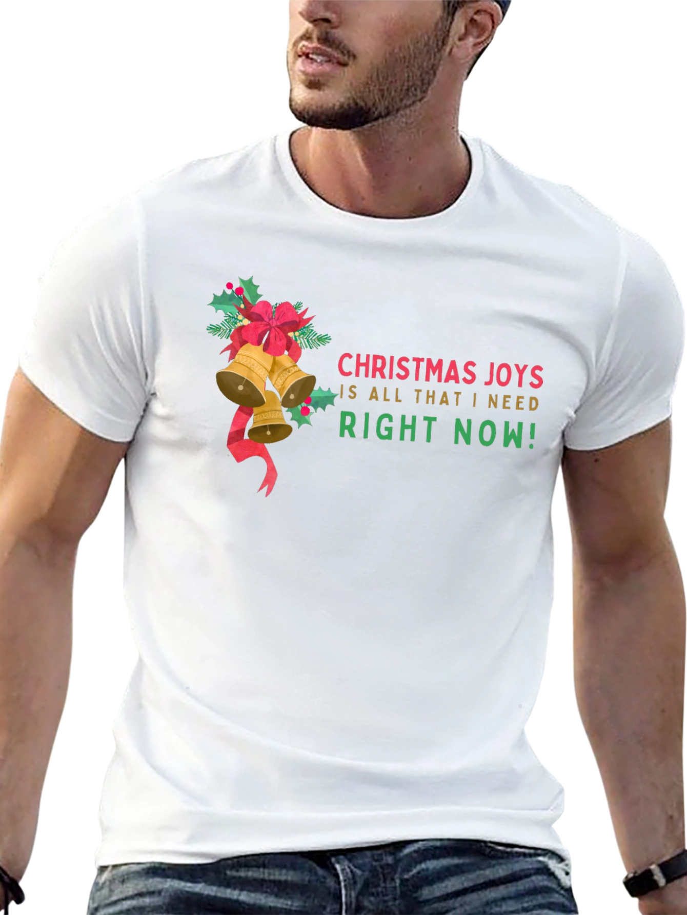 Christmas Joys T-Shirt: Holiday Bells & Festive Cheer