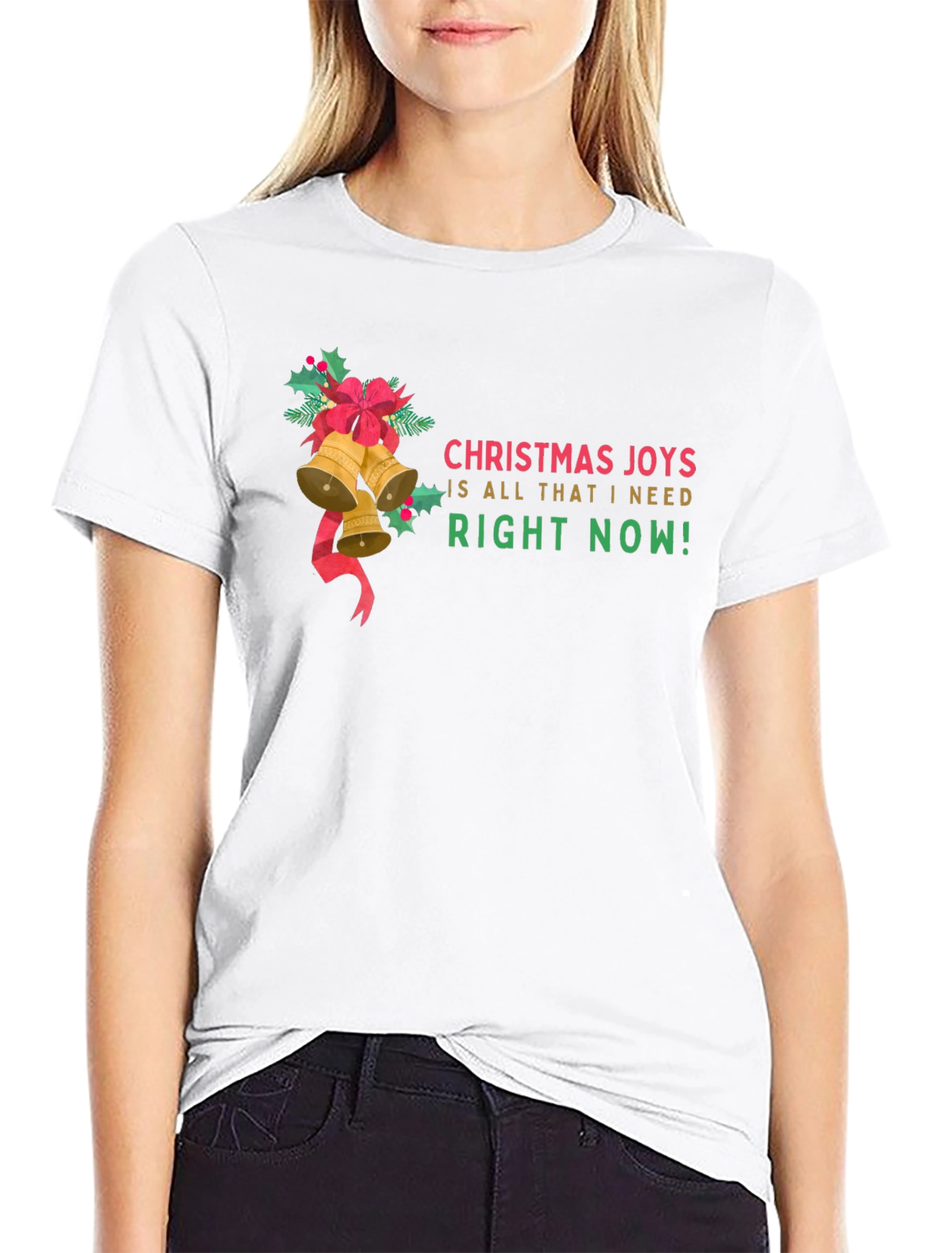 Christmas Joys T-Shirt: Holiday Bells & Festive Cheer