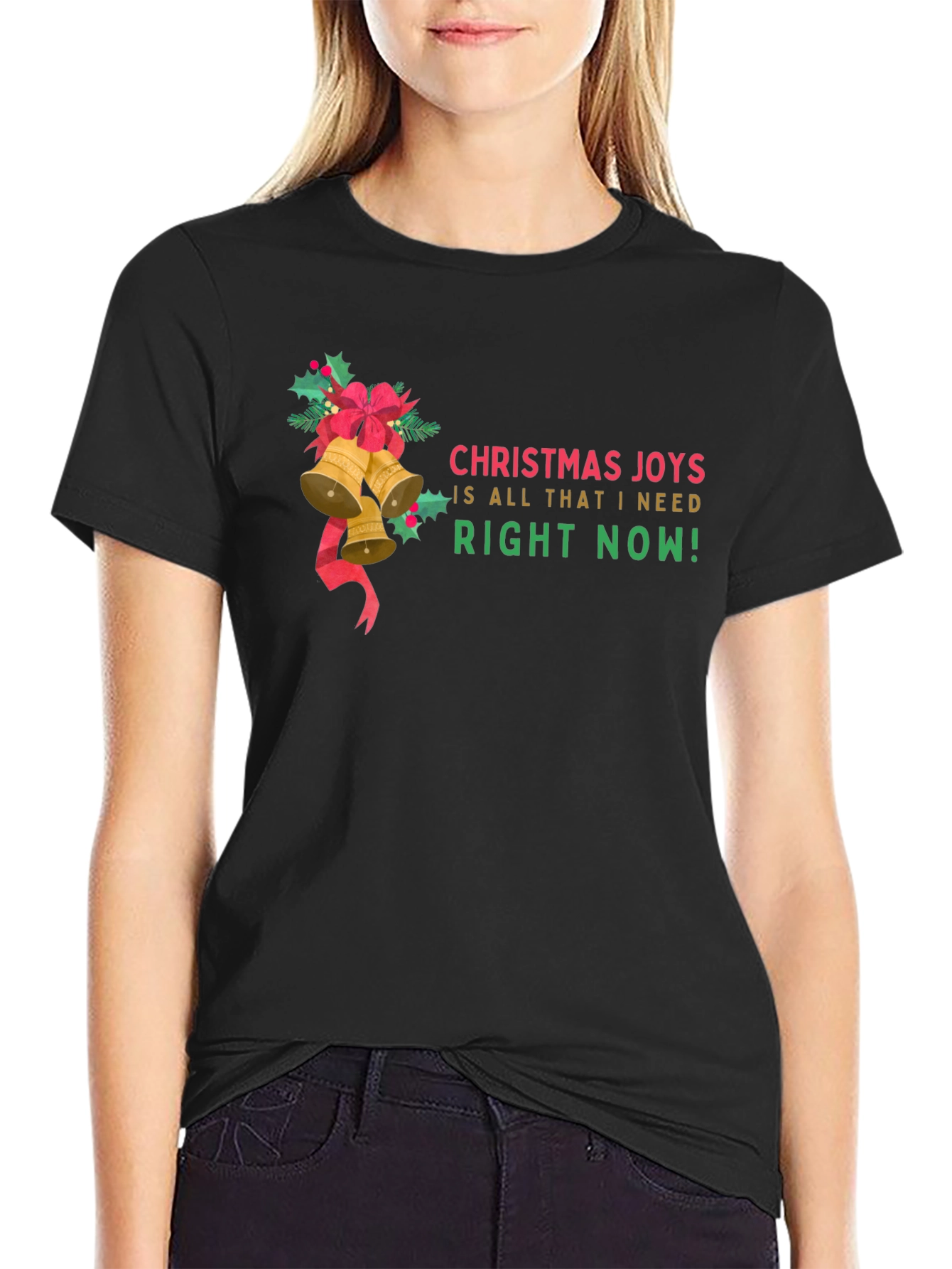 Christmas Joys T-Shirt: Holiday Bells & Festive Cheer