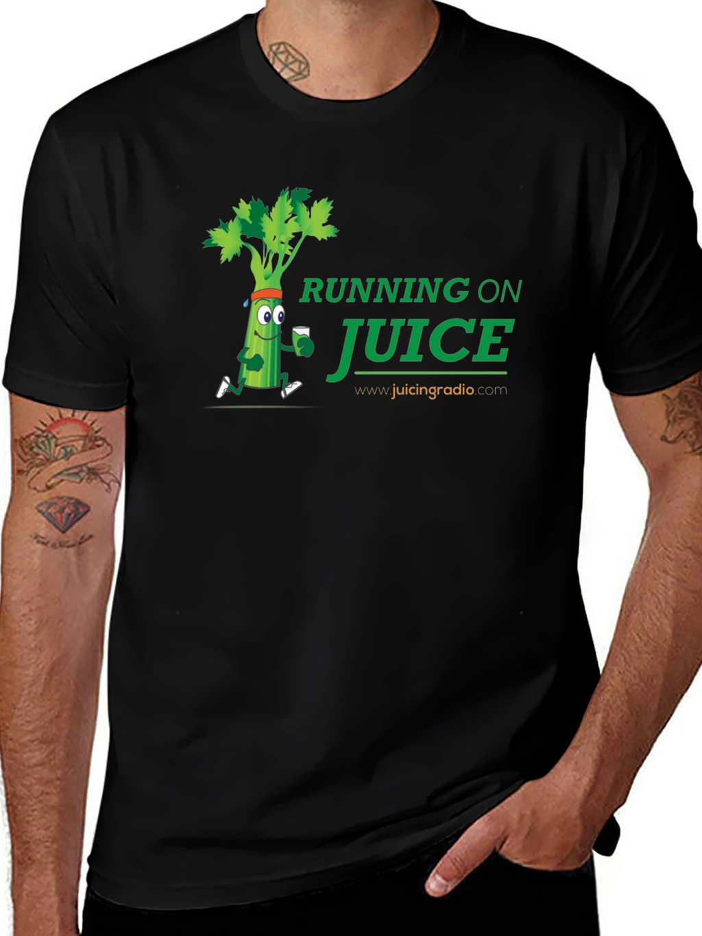 Running on Juice Black T-Shirt