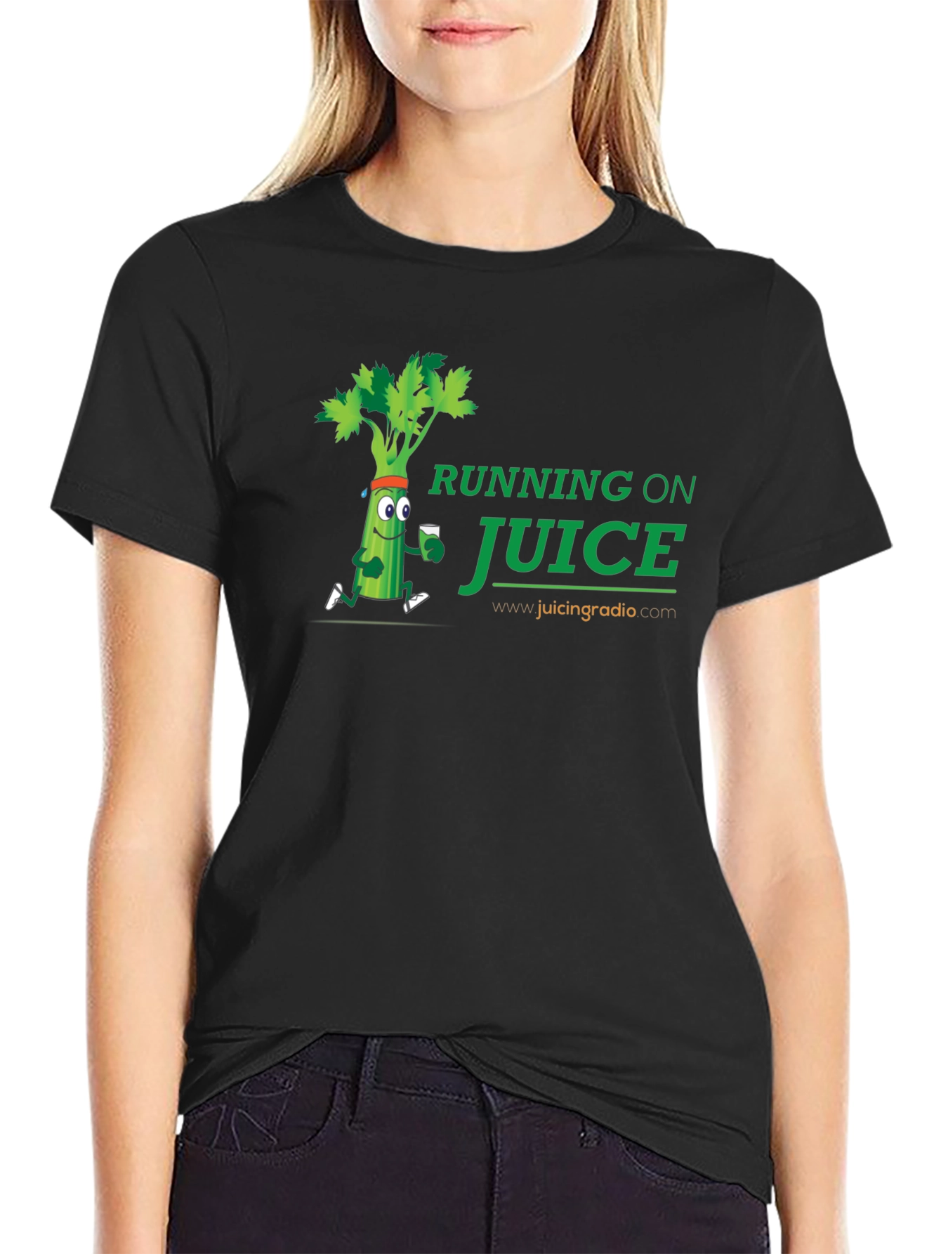 Running on Juice Black T-Shirt