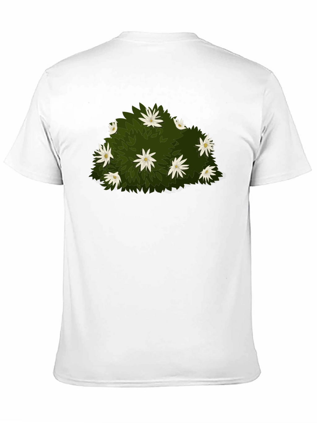 Floral Bush Graphic Tee - Nature Inspired Design