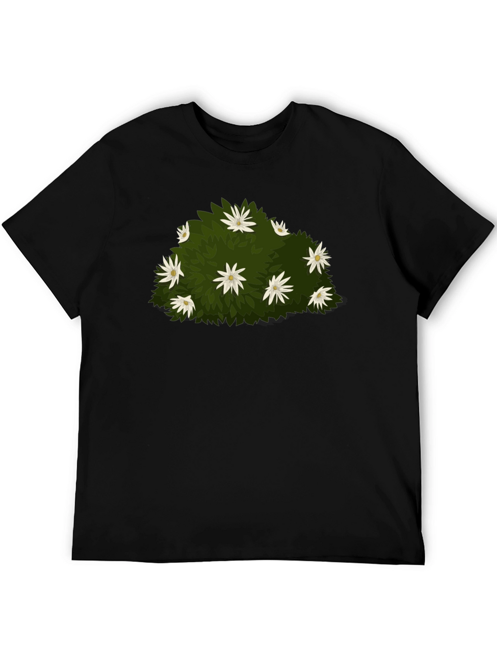 Floral Bush Graphic Tee - Nature Inspired Design