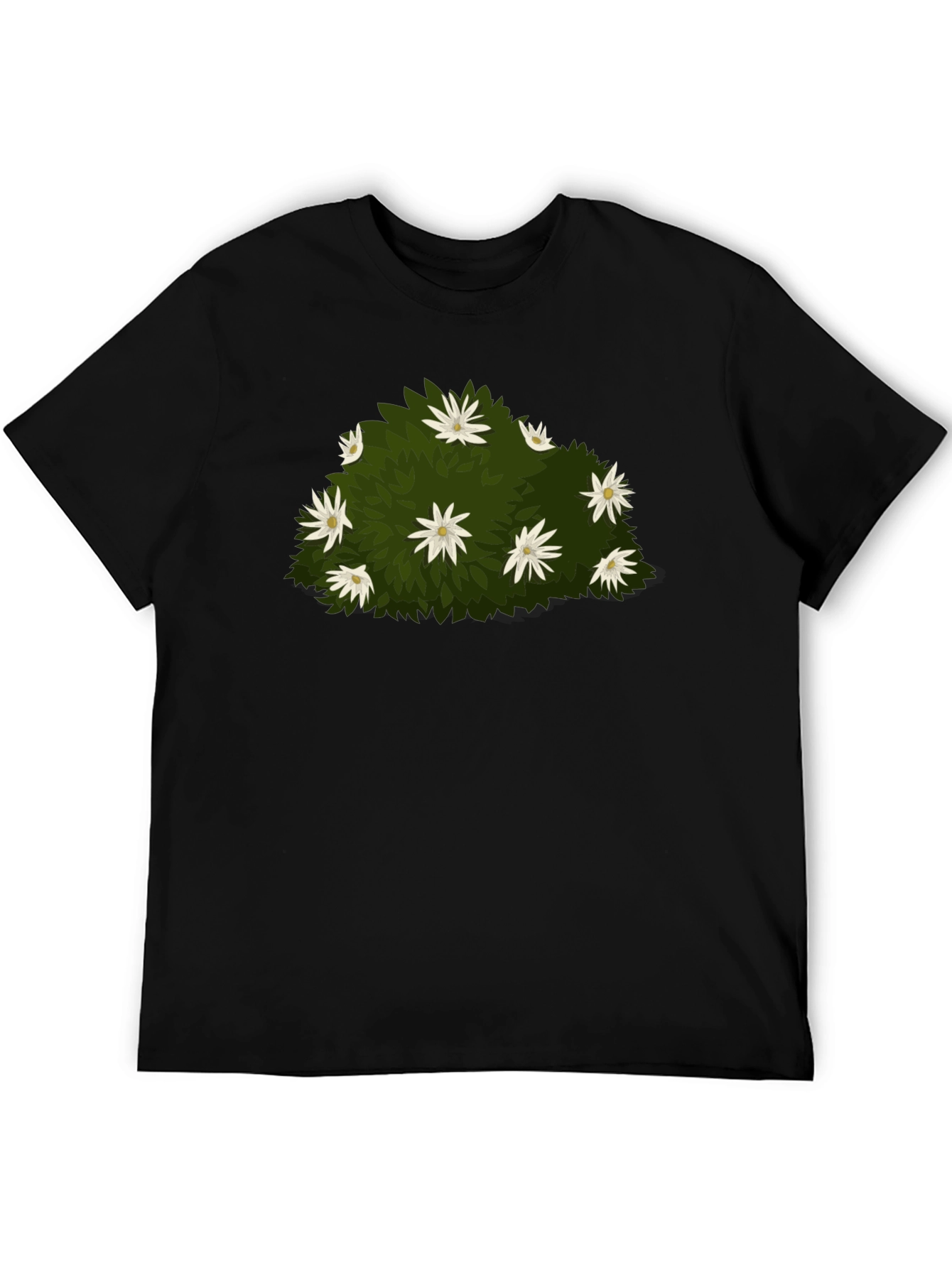 Floral Bush Graphic Tee - Nature Inspired Design