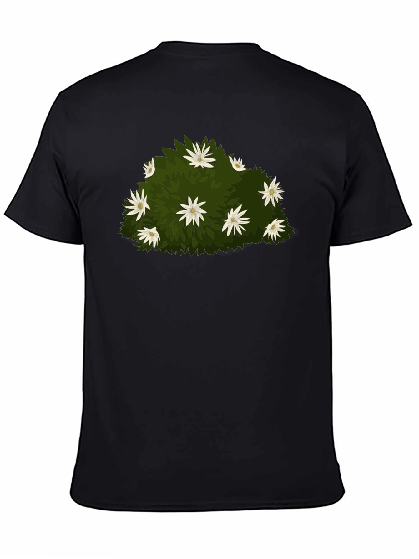 Floral Bush Graphic Tee - Nature Inspired Design