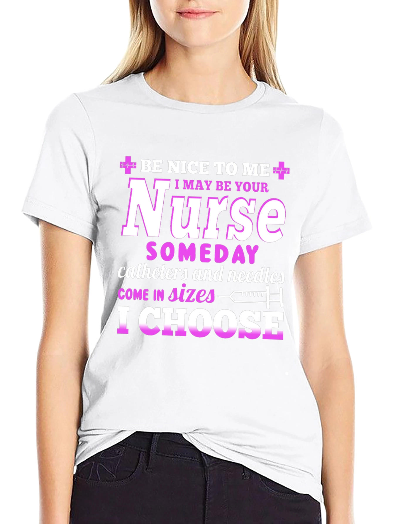 Funny Nurse T-Shirt - Be Nice to Me