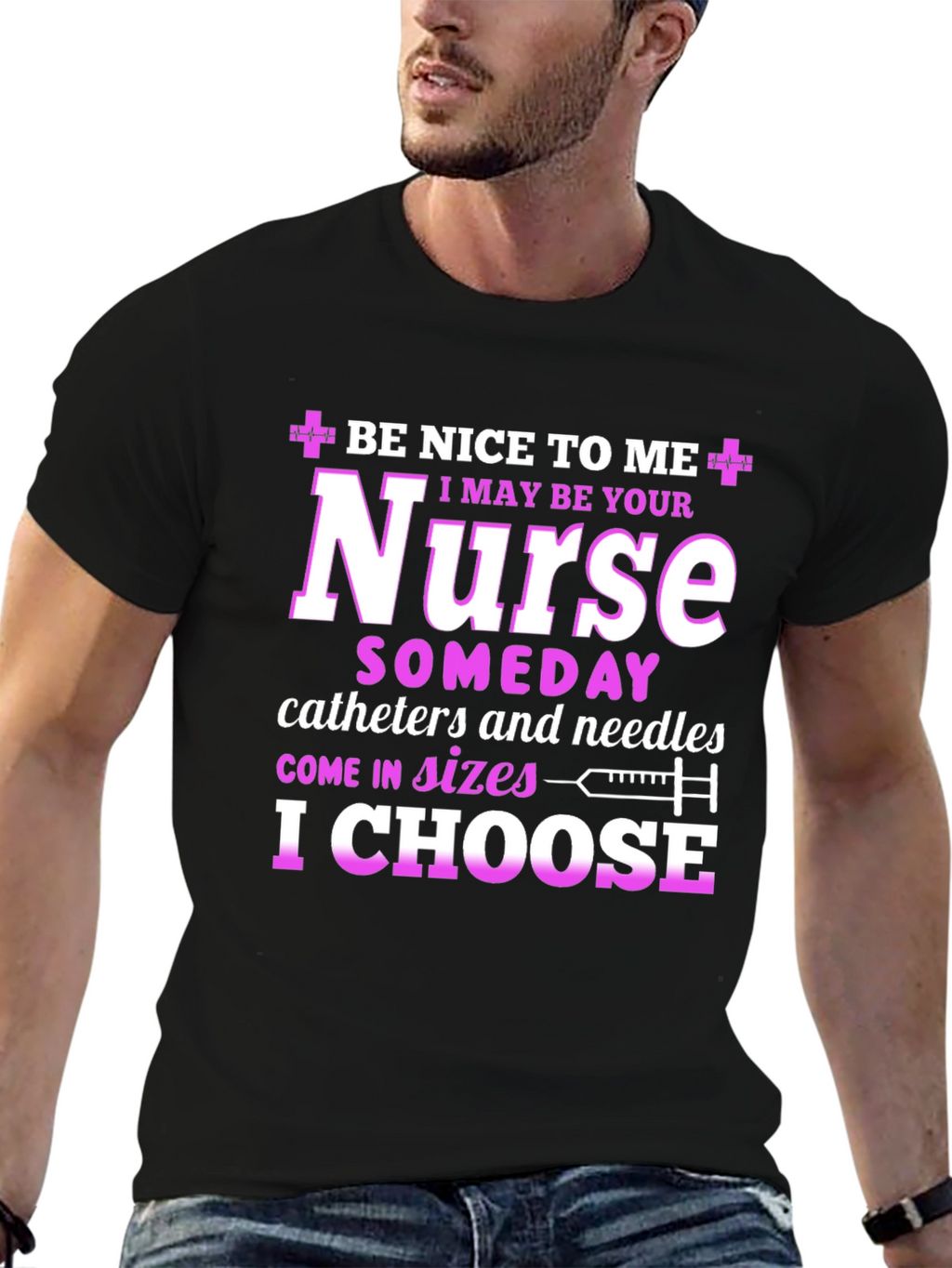 Funny Nurse T-Shirt - Be Nice to Me