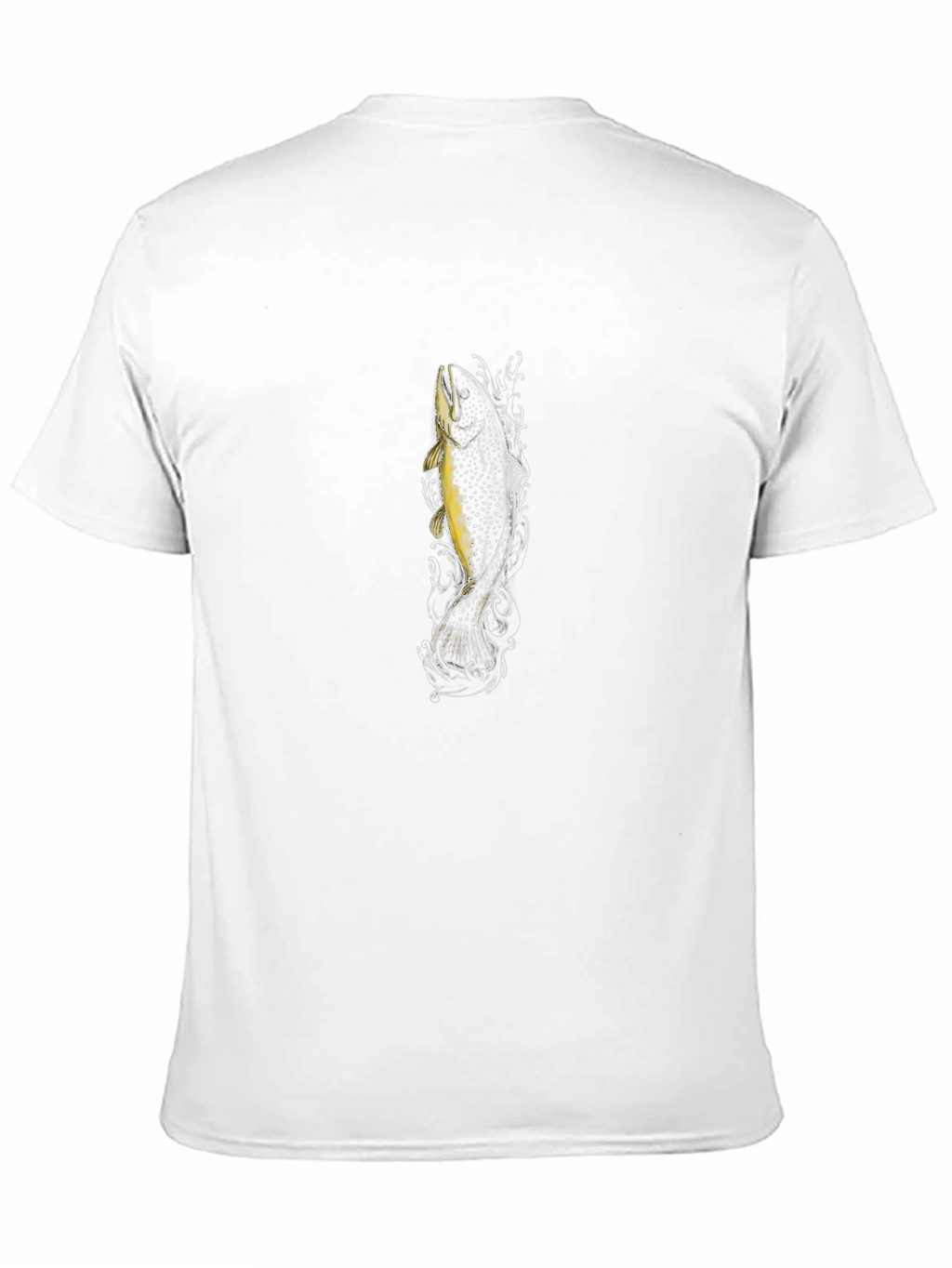 Mens Black Fish Graphic T-Shirt