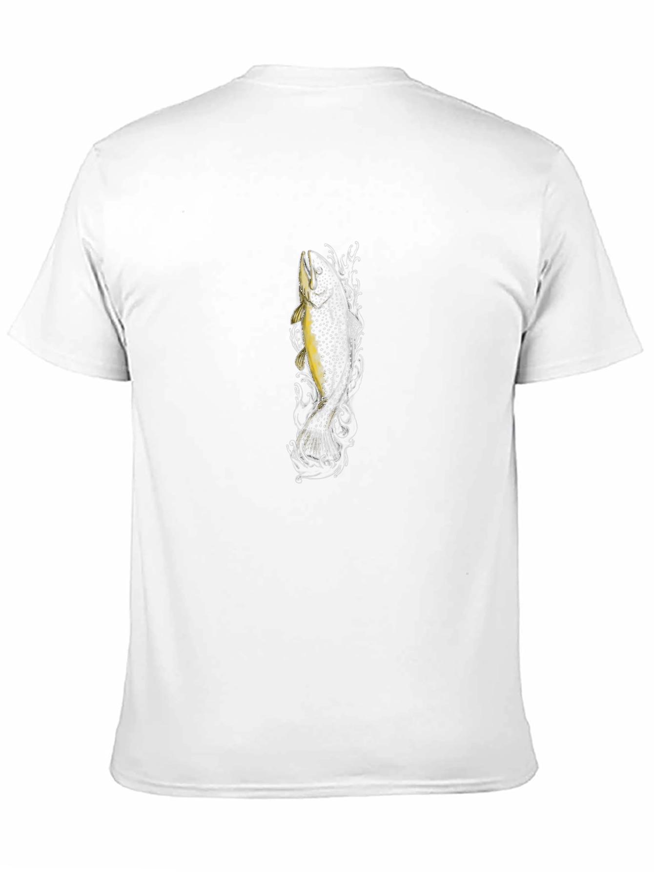 Mens Black Fish Graphic T-Shirt