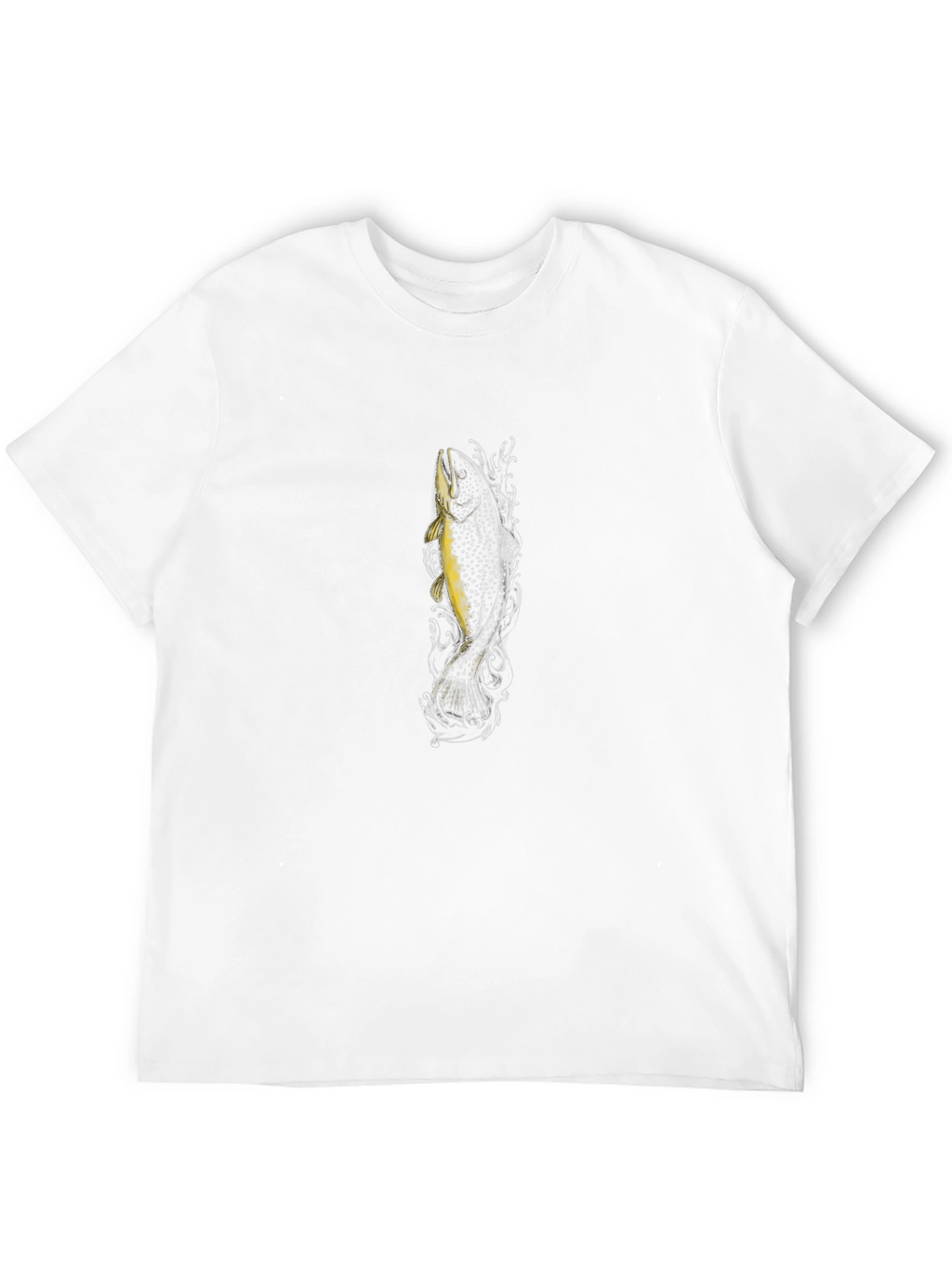 Mens Black Fish Graphic T-Shirt