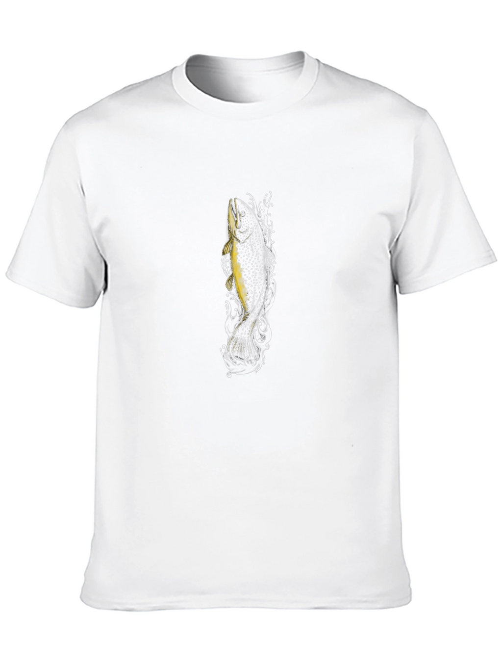 Mens Black Fish Graphic T-Shirt
