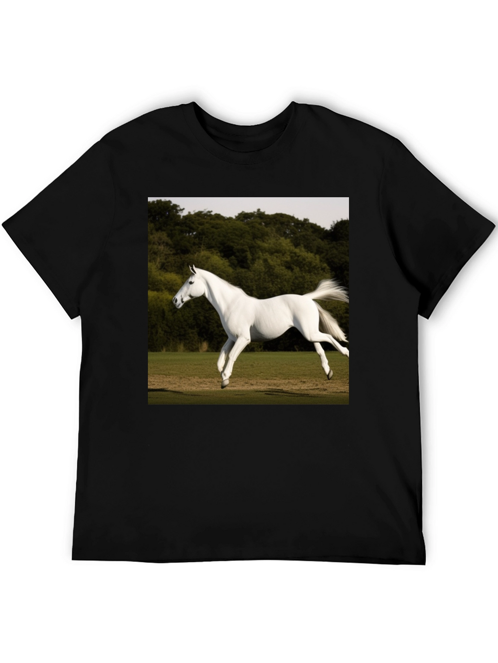 White Horse Graphic T-Shirt