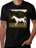 White Horse Graphic T-Shirt