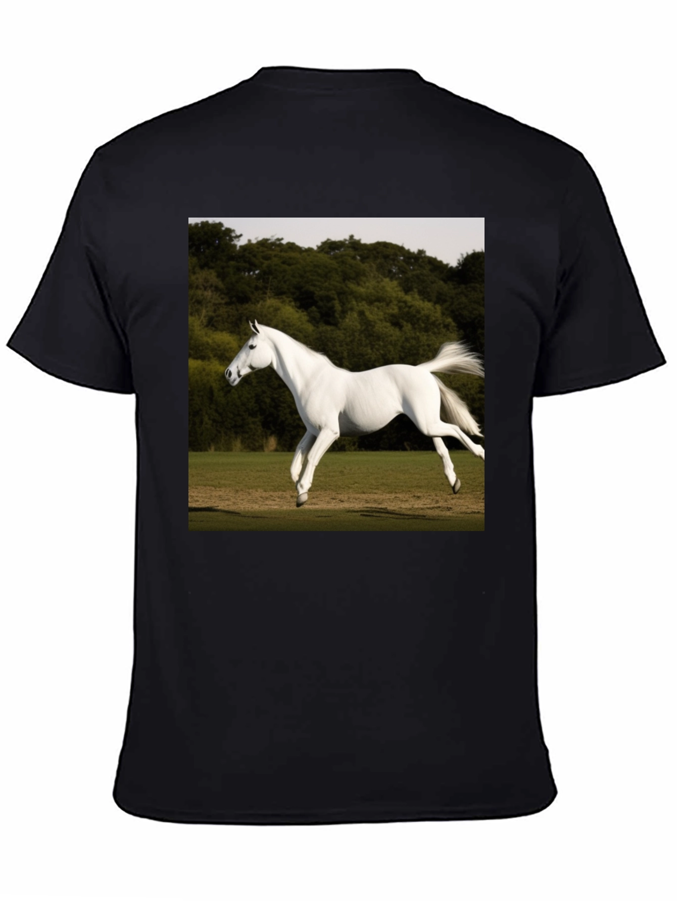 White Horse Graphic T-Shirt