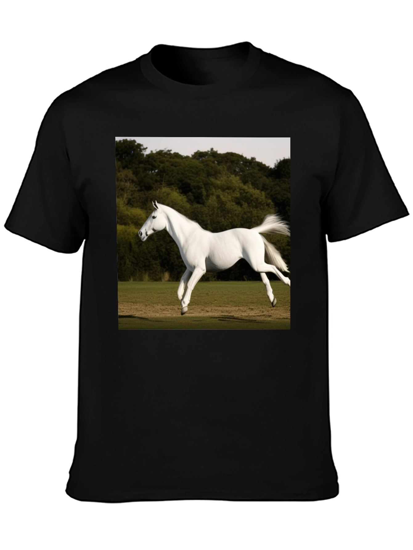 White Horse Graphic T-Shirt