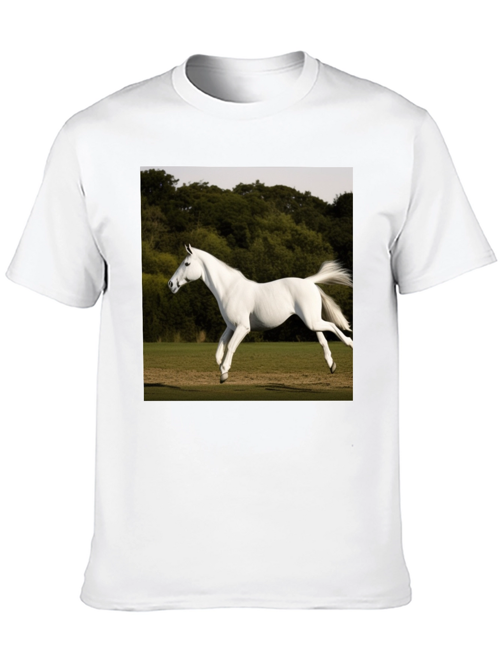 White Horse Graphic T-Shirt