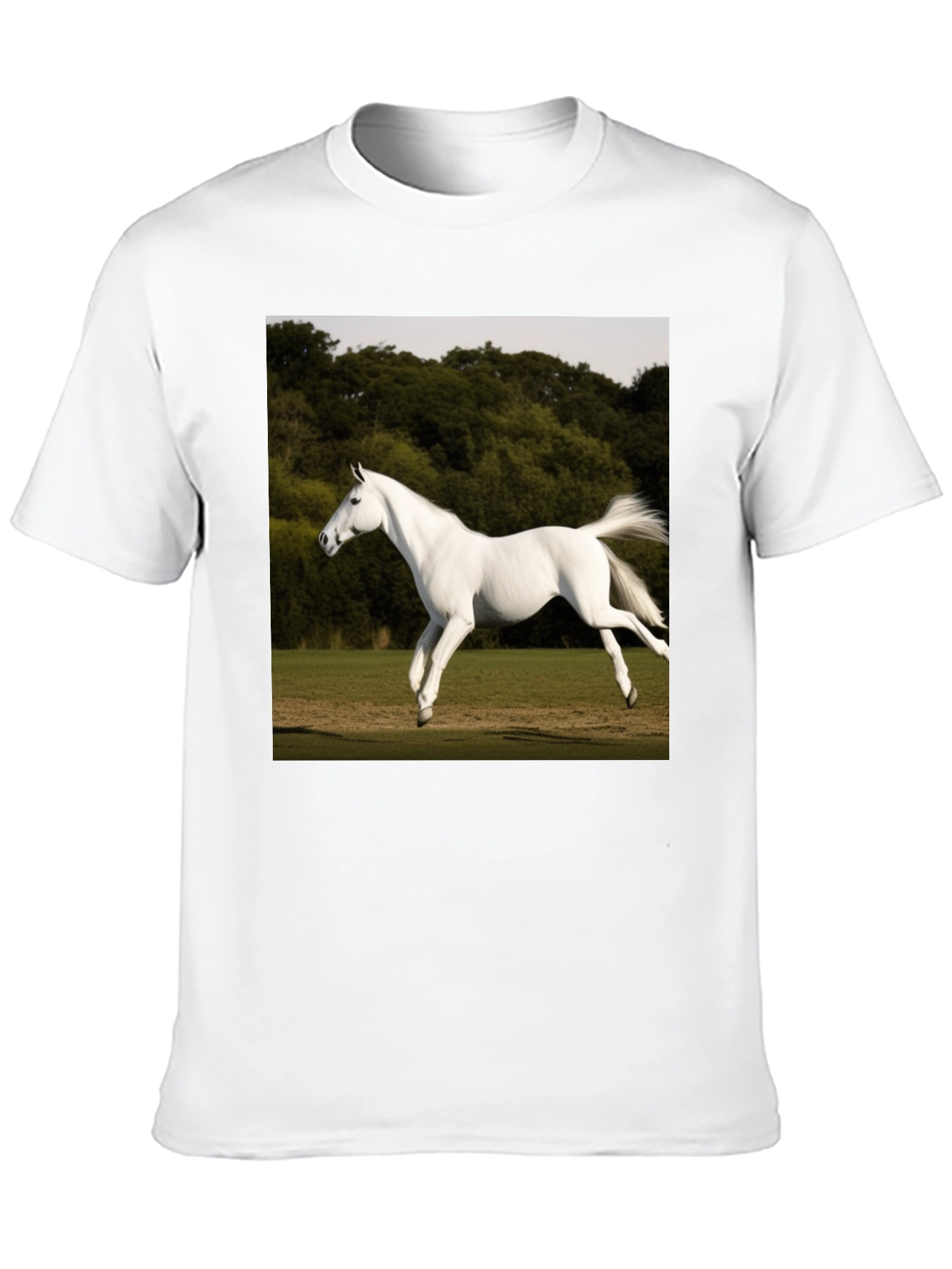 White Horse Graphic T-Shirt