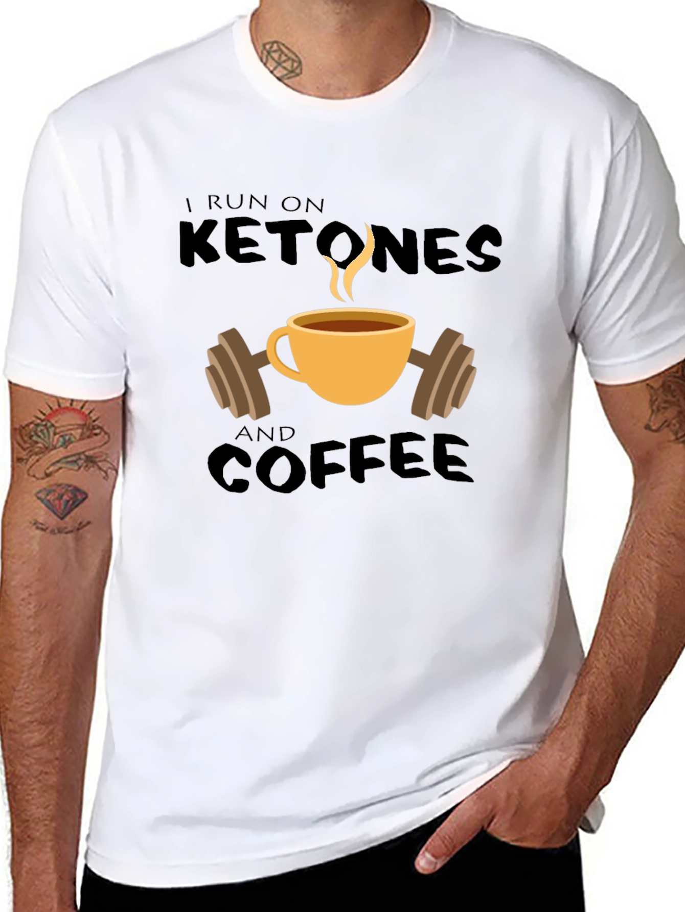 Ketones and Coffee T-Shirt - Workout Motivation