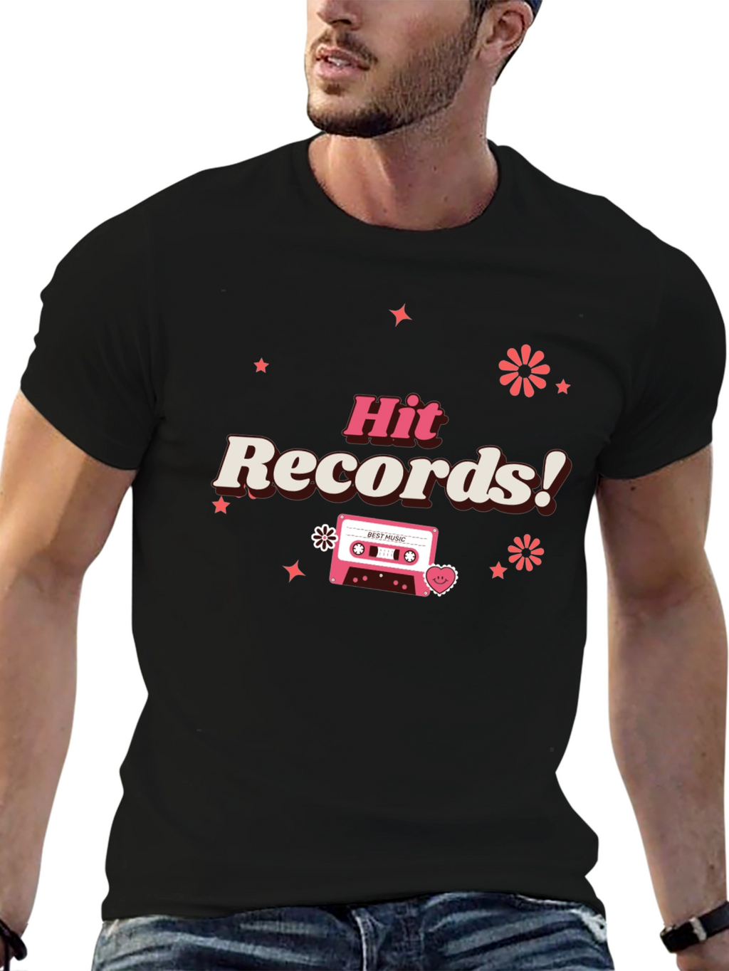 Hit Records Retro Cassette Graphic Tee