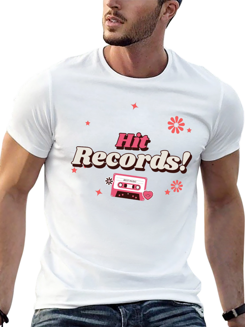 Hit Records Retro Cassette Graphic Tee