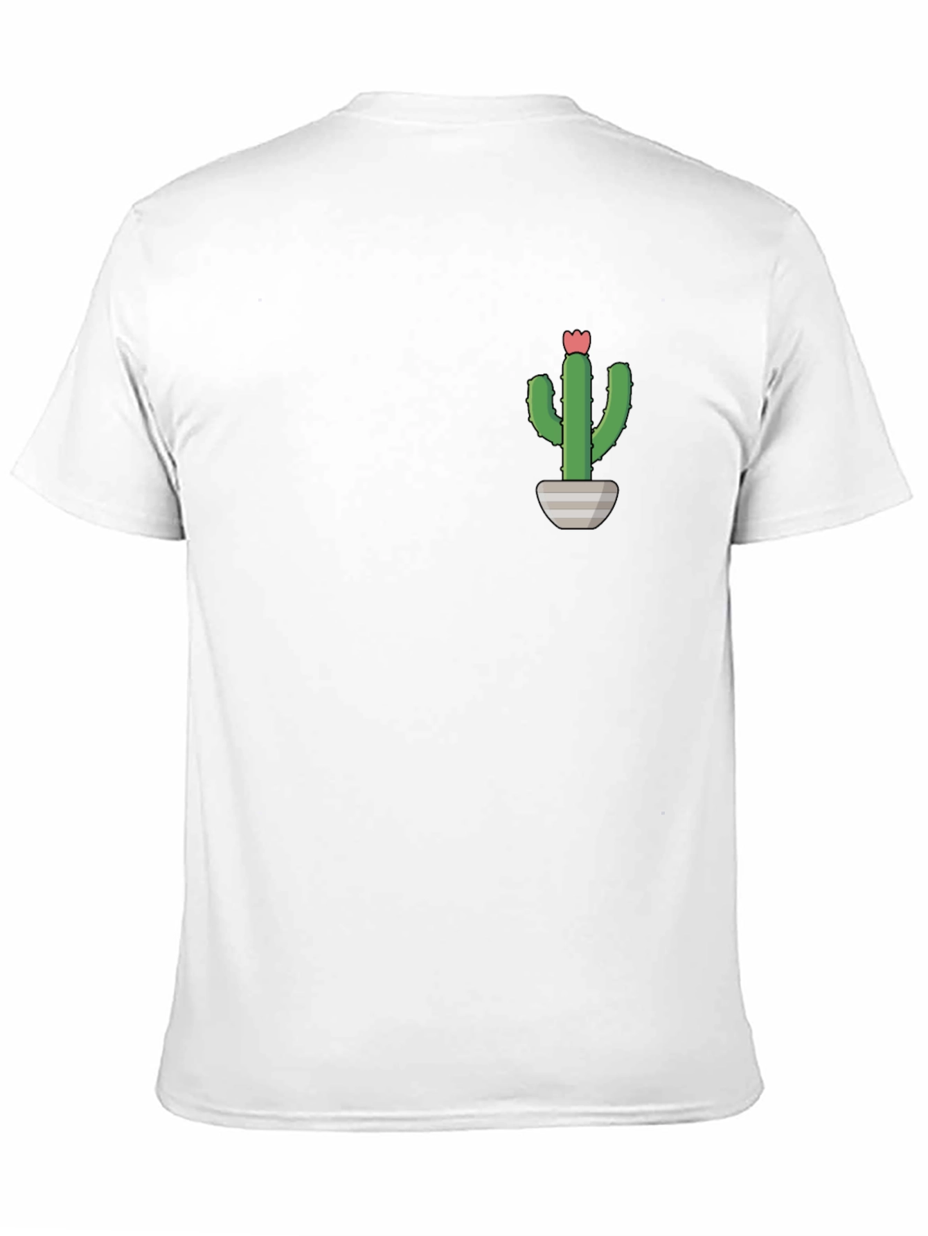 Cactus Plant Graphic Tee - Black Casual T-Shirt