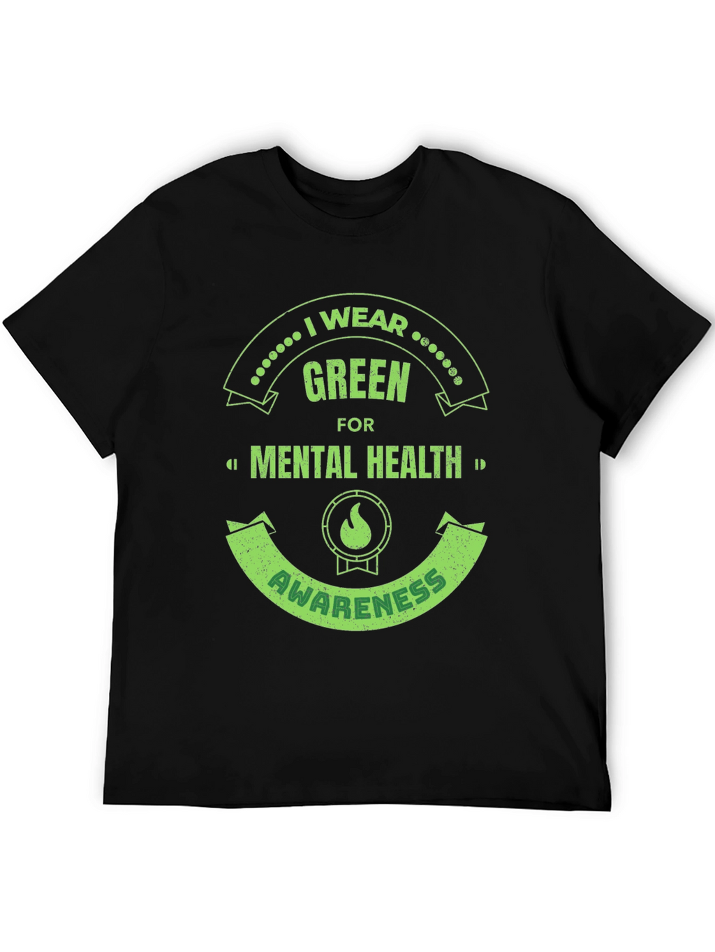 Green Mental Health Awareness T-Shirt
