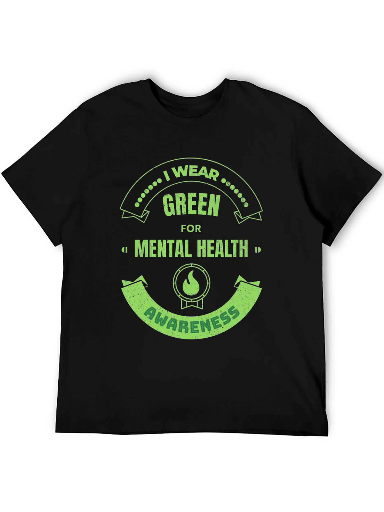 Green Mental Health Awareness T-Shirt