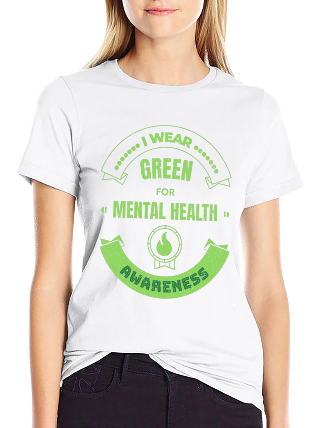 Green Mental Health Awareness T-Shirt