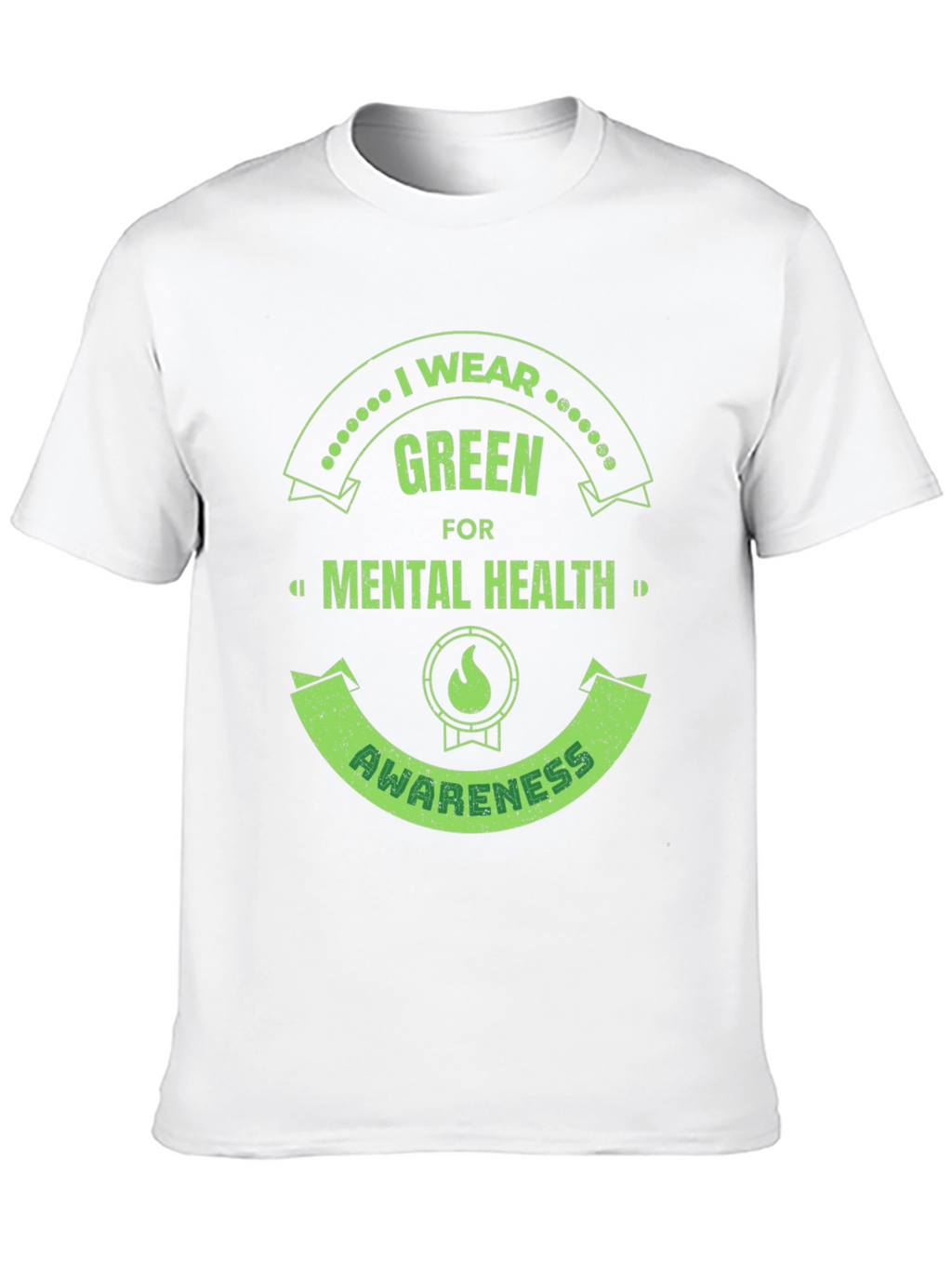 Green Mental Health Awareness T-Shirt