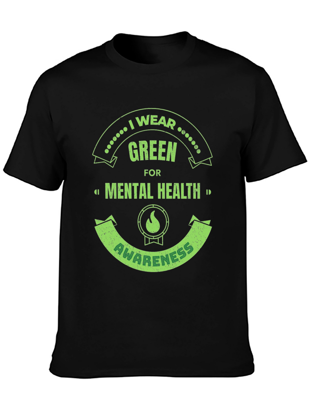 Green Mental Health Awareness T-Shirt