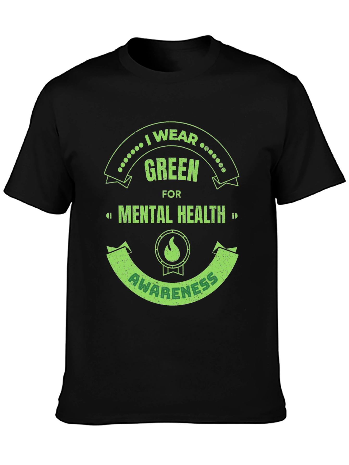 Green Mental Health Awareness T-Shirt