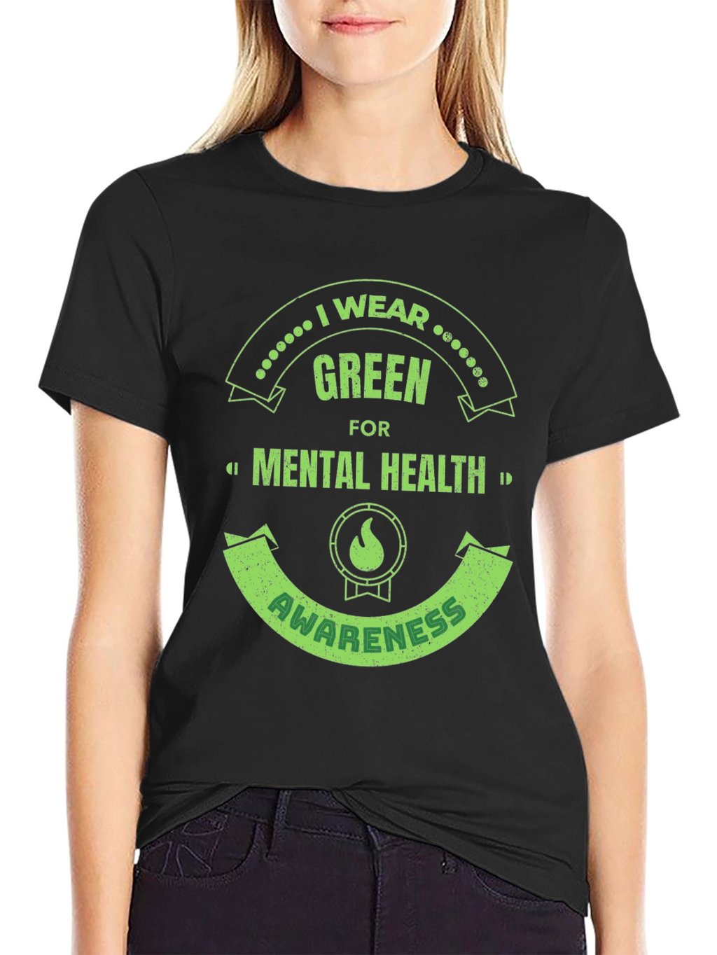 Green Mental Health Awareness T-Shirt