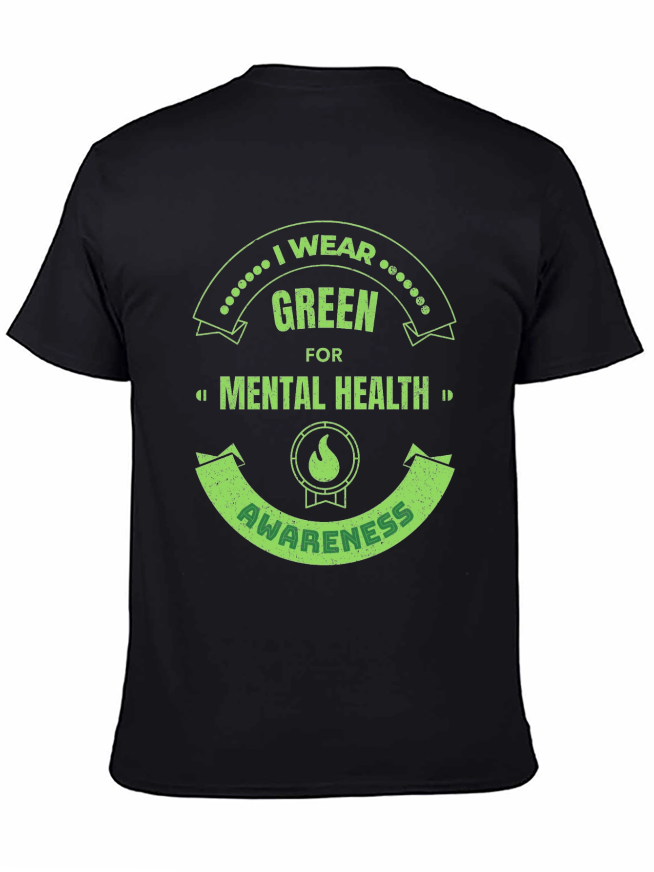 Green Mental Health Awareness T-Shirt