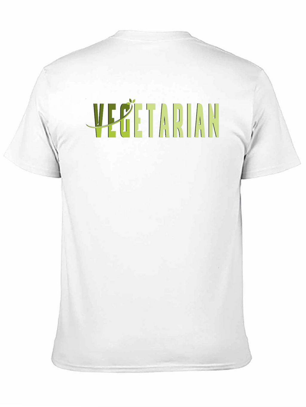 Vegetarian Graphic T-Shirt - Black Casual Tee