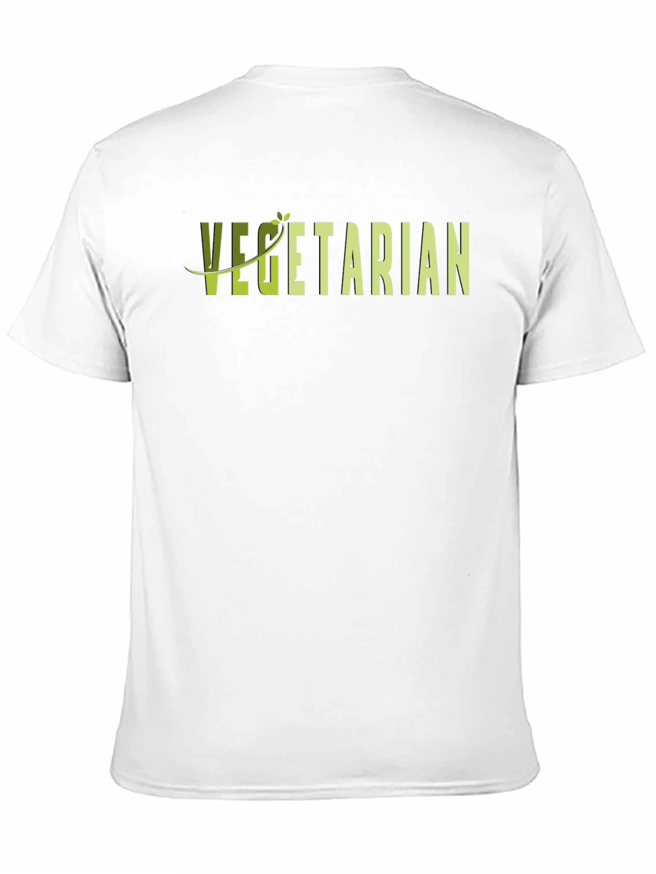 Vegetarian Graphic T-Shirt - Black Casual Tee