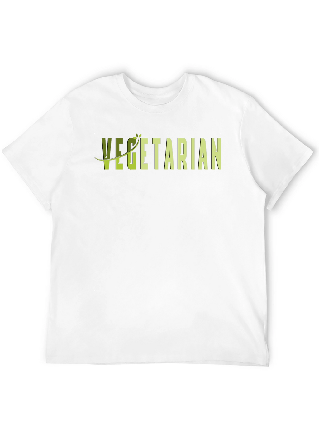Vegetarian Graphic T-Shirt - Black Casual Tee
