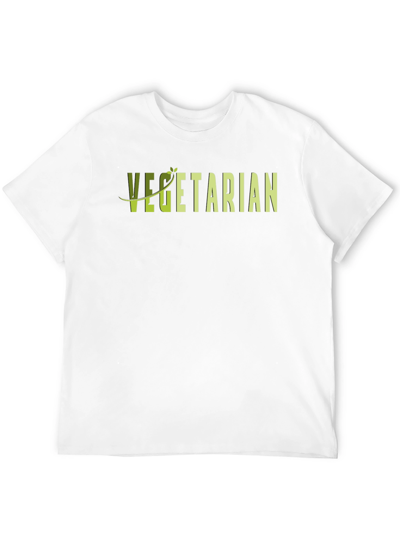 Vegetarian Graphic T-Shirt - Black Casual Tee