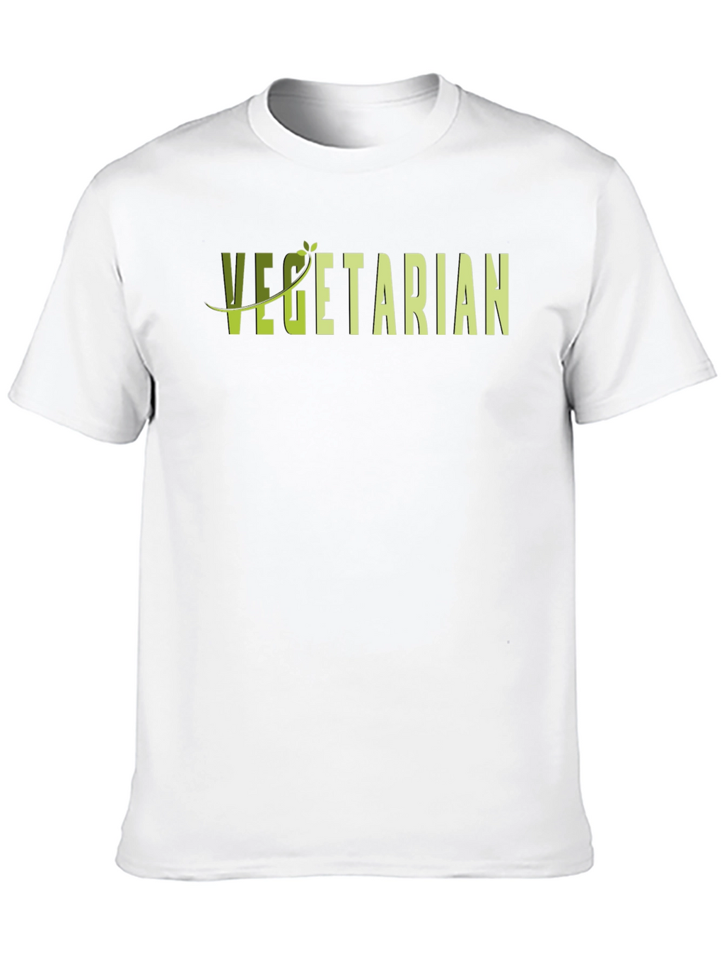 Vegetarian Graphic T-Shirt - Black Casual Tee
