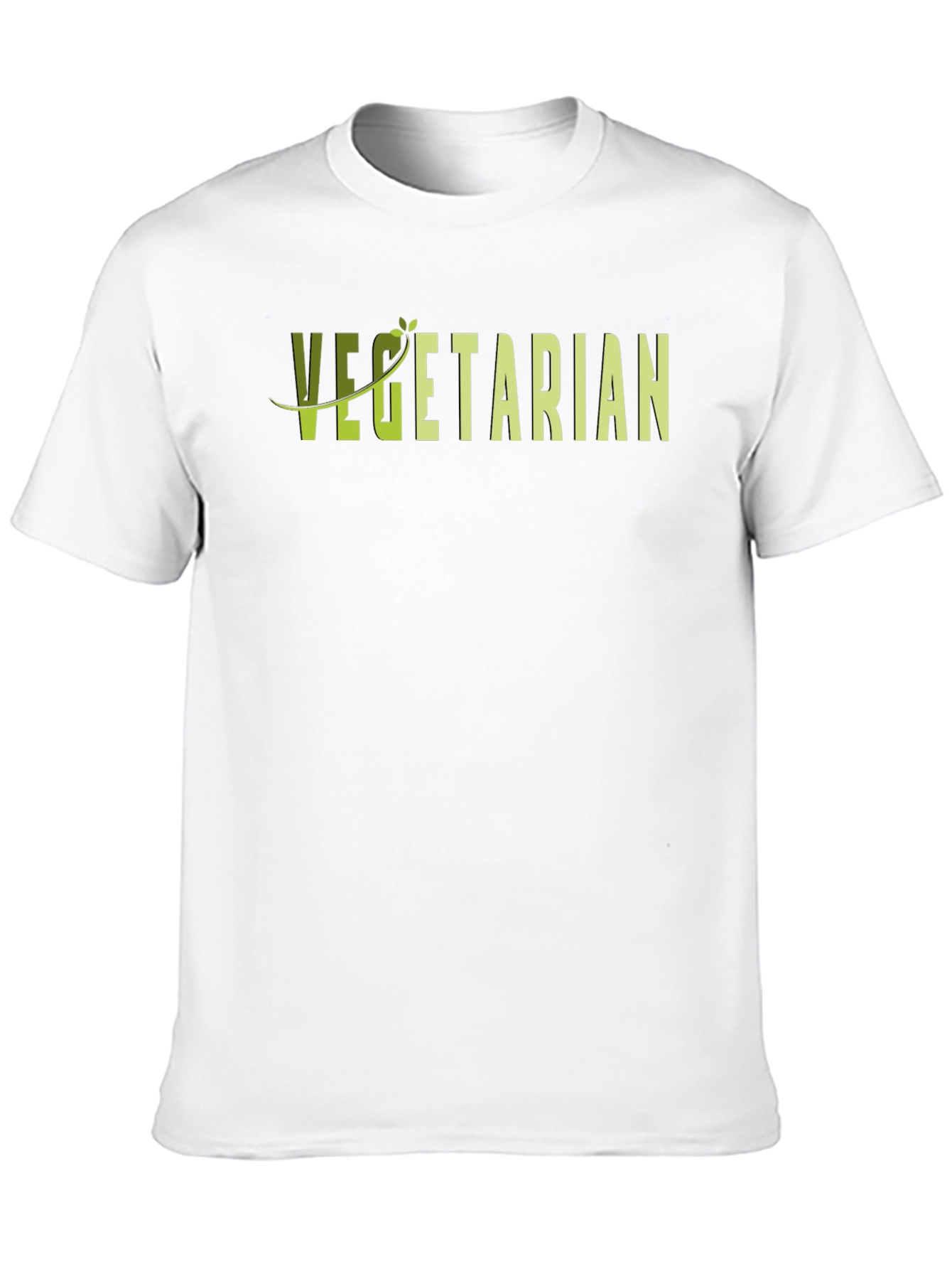 Vegetarian Graphic T-Shirt - Black Casual Tee