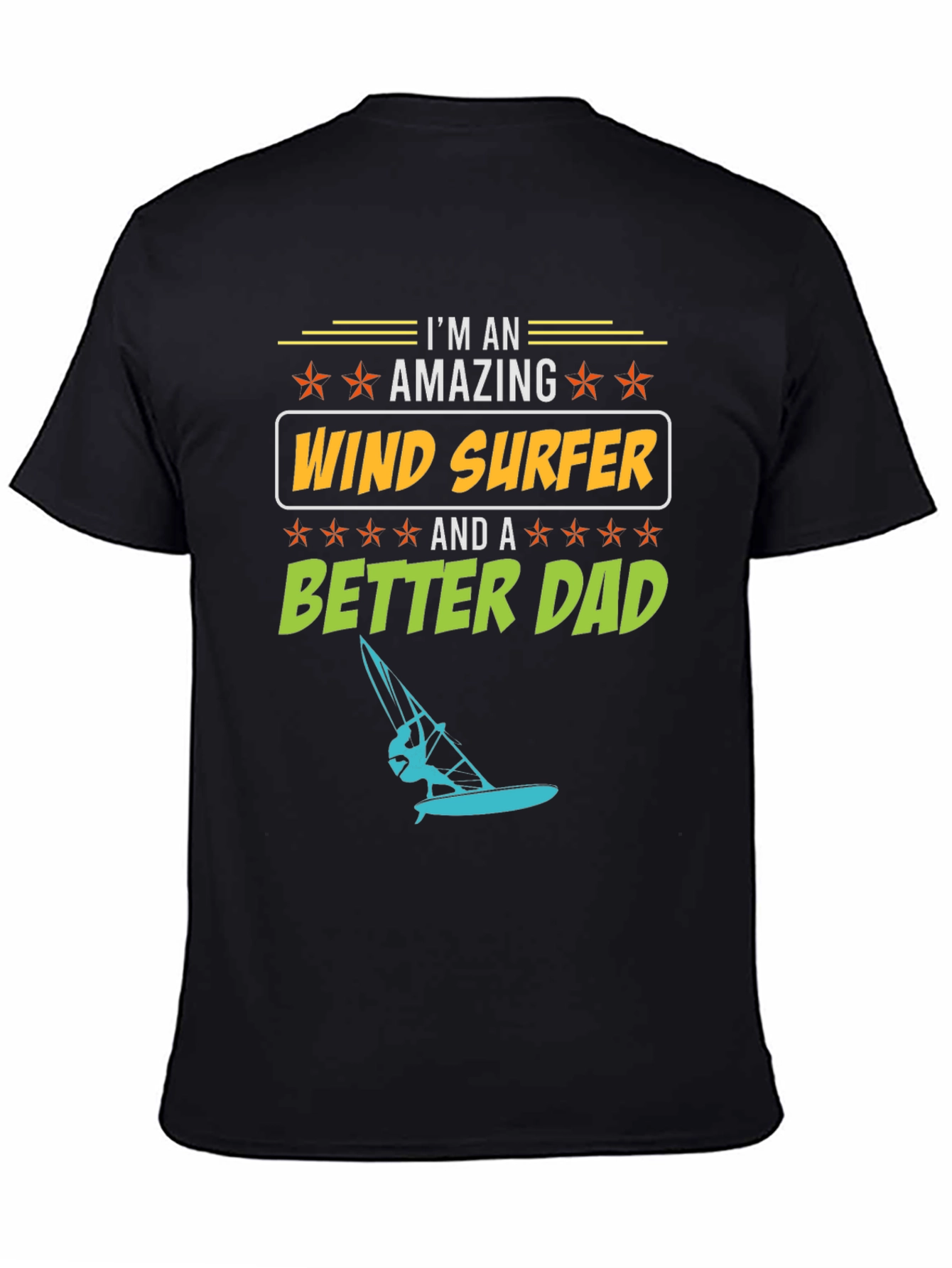 Amazing Wind Surfer Dad T-Shirt