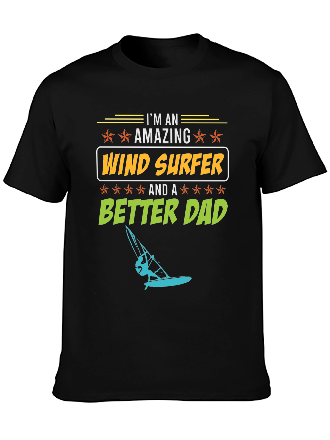 Amazing Wind Surfer Dad T-Shirt