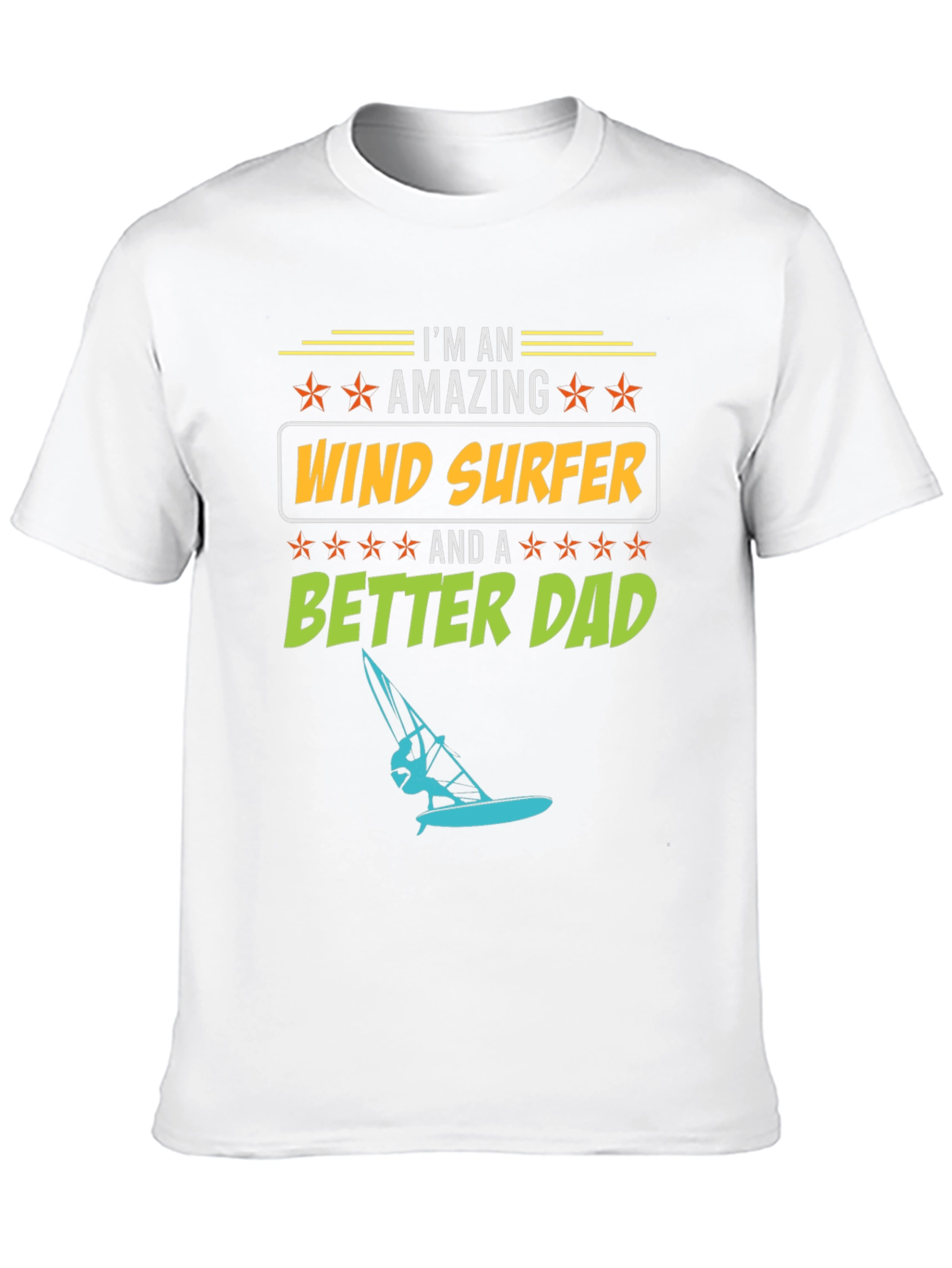 Amazing Wind Surfer Dad T-Shirt