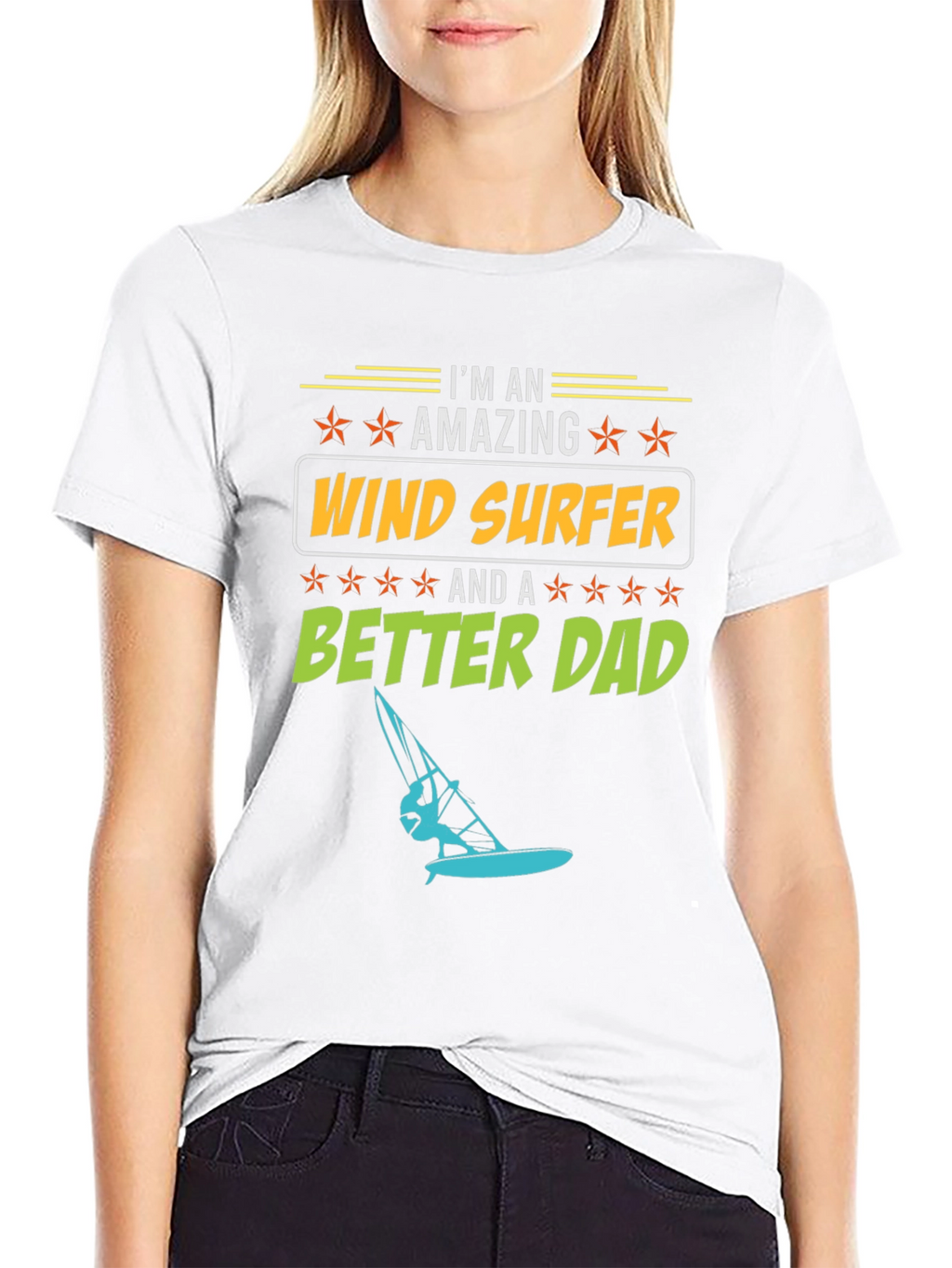 Amazing Wind Surfer Dad T-Shirt
