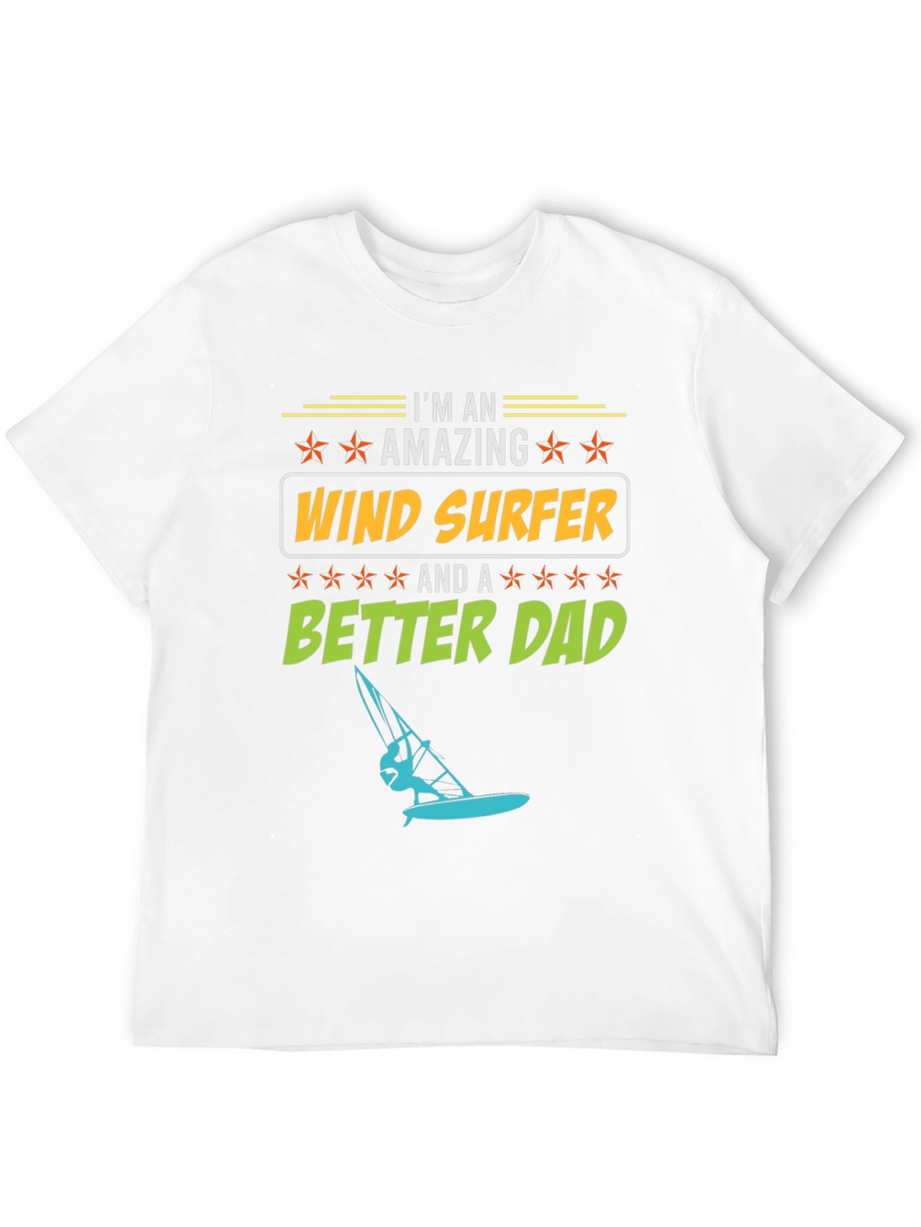 Amazing Wind Surfer Dad T-Shirt