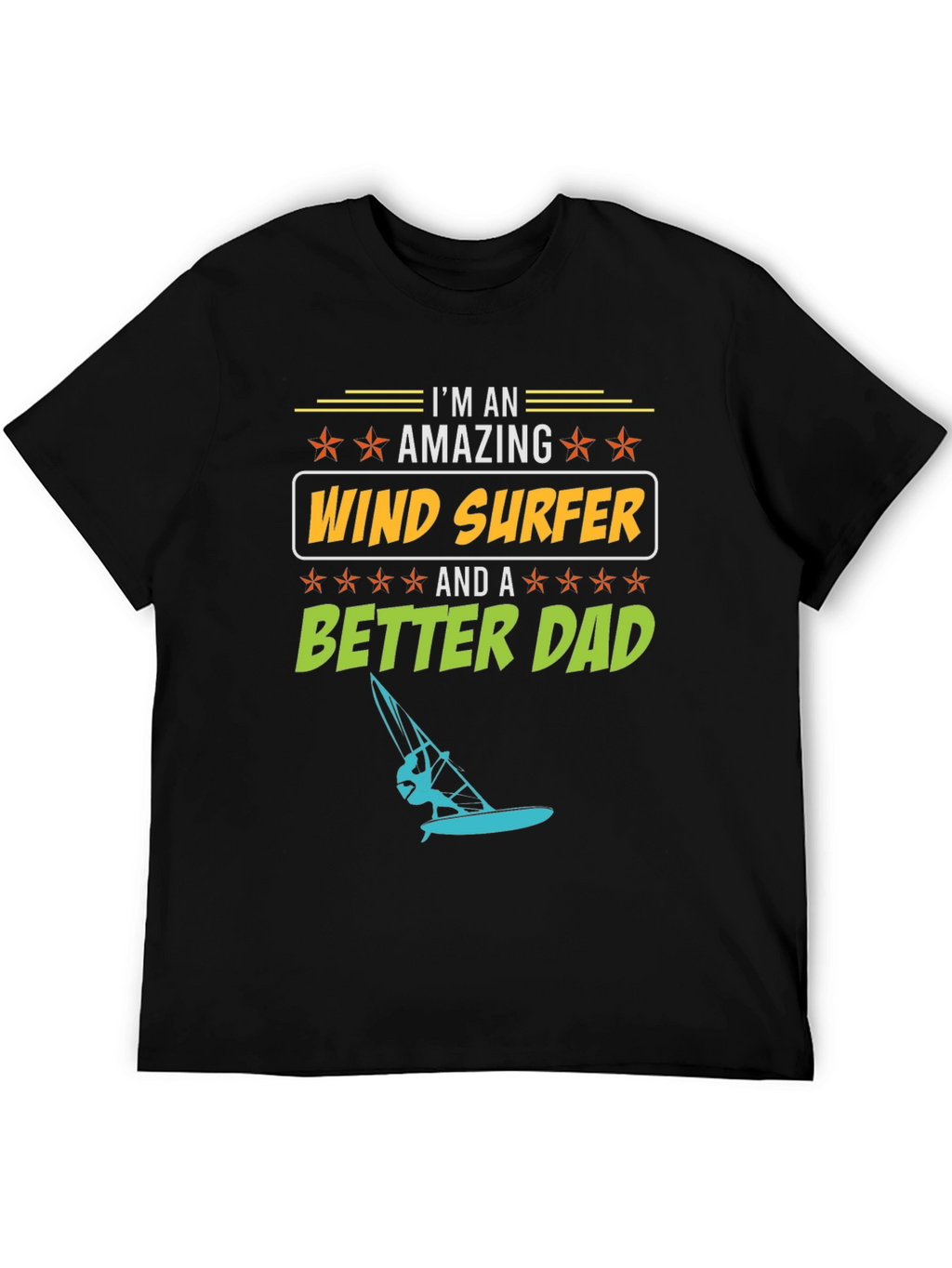 Amazing Wind Surfer Dad T-Shirt