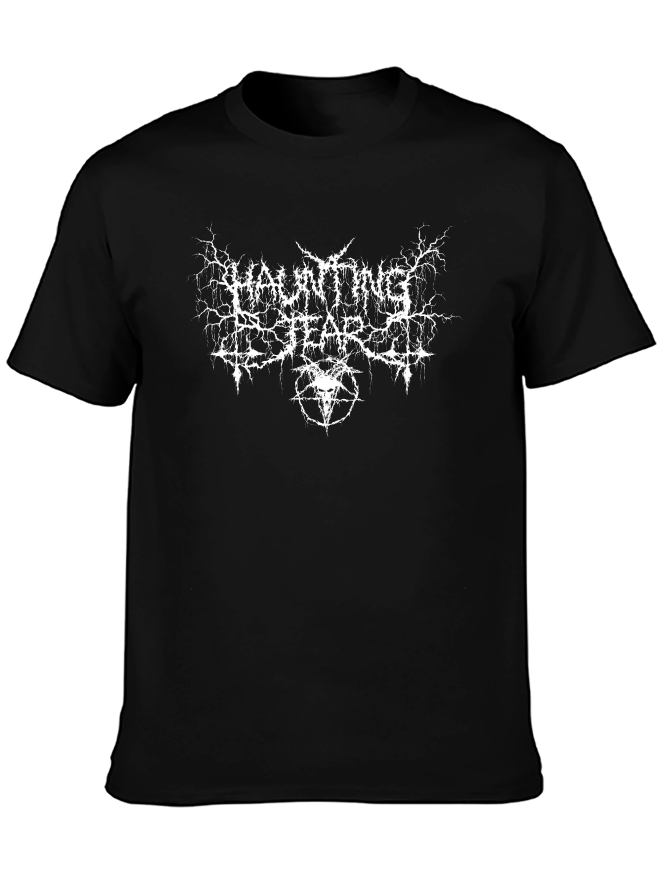 Haunting Fear Black Metal T-Shirt - Graphic Tee
